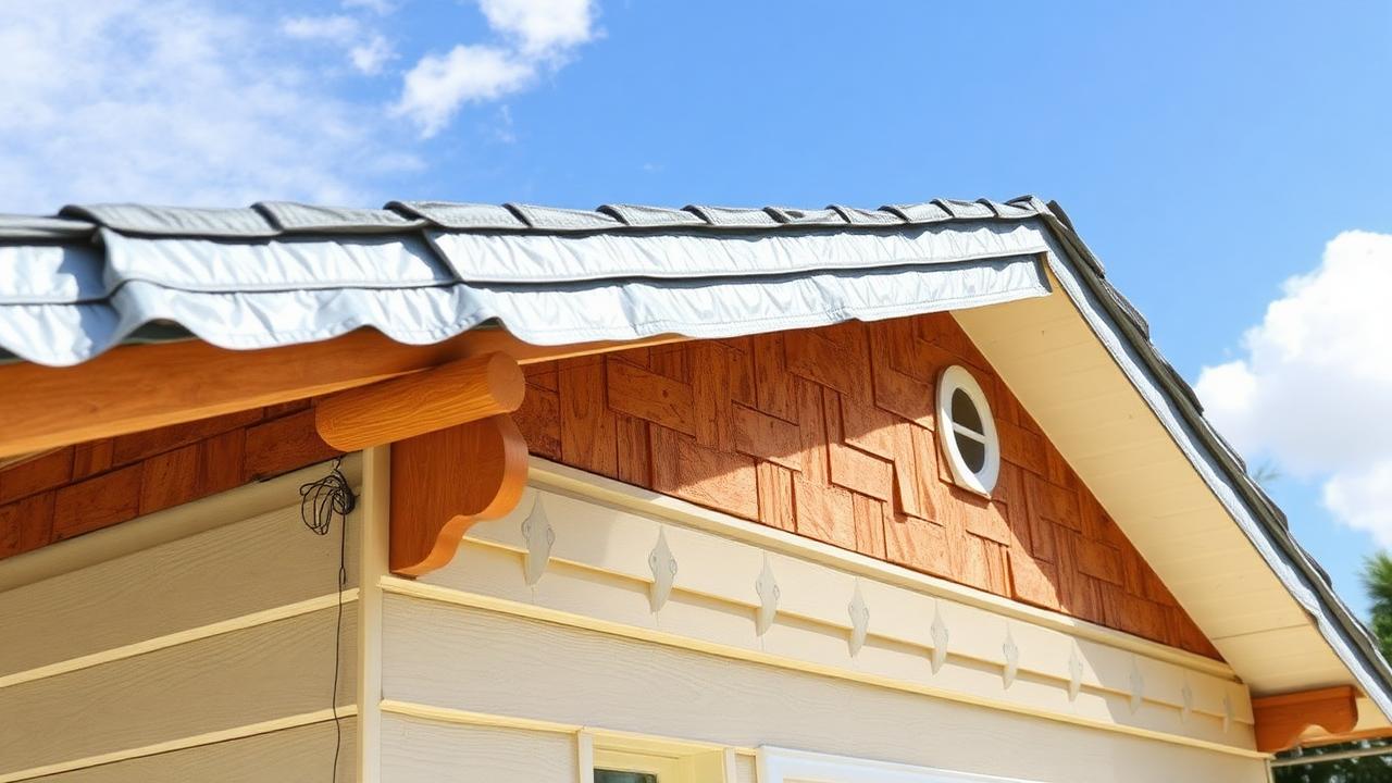 Roof deck with tin-cap fastened underlayment ready for inspection